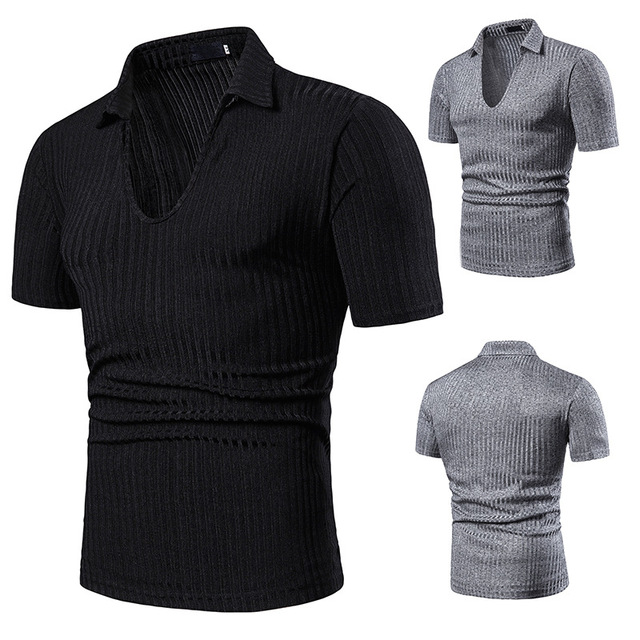 Fashion Matching T-shirt with Large Body Pure Color and Stripe  