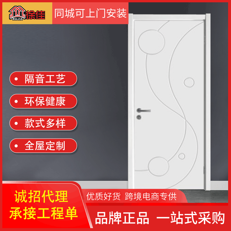 厂家直销房间实木复合卧室门 现代简约出租房门定制幼儿园医院门