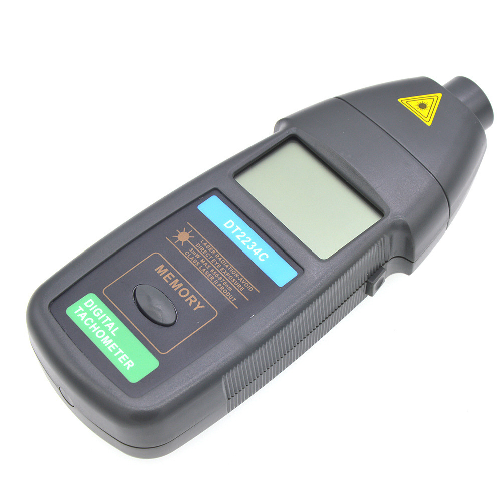 DT2234C非接触式转速表手持电机转速计数字式激光反射测速高精度