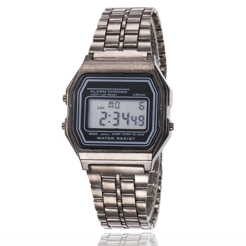 Universal steel belt, electronic watch, (Cross-border trading), Aliexpress, 91W
