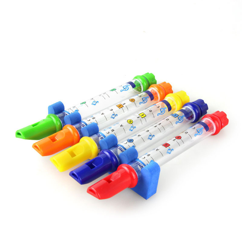 兒童早教益智五色水笛玩具嬰幼兒浴室洗澡音樂玩具吹奏樂器速賣通