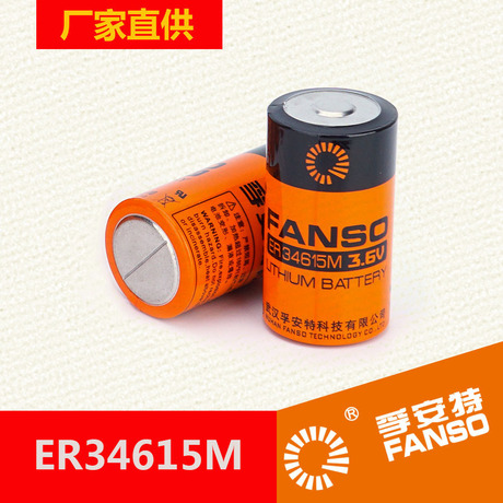 户外无线远传传感电池ER34615M 孚安特D型大电流*锂原电池