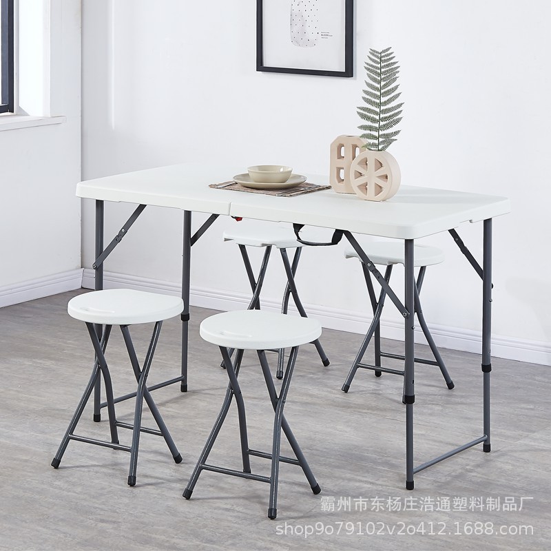 Factory wholesale folding plastic barbecue table Portable desk to…