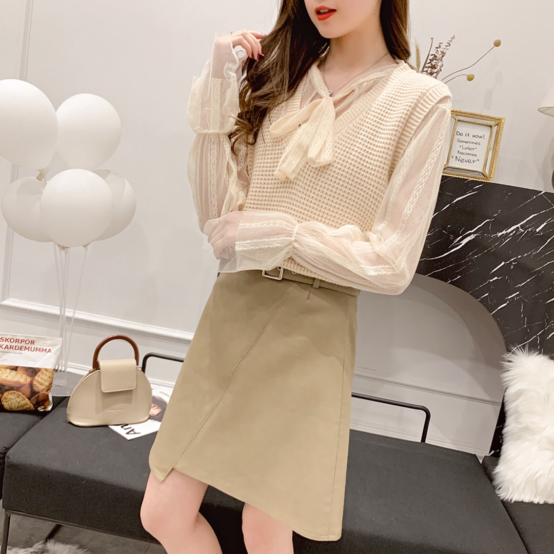 Gilet femme en Mouton cachemire - Ref 3316542 Image 33