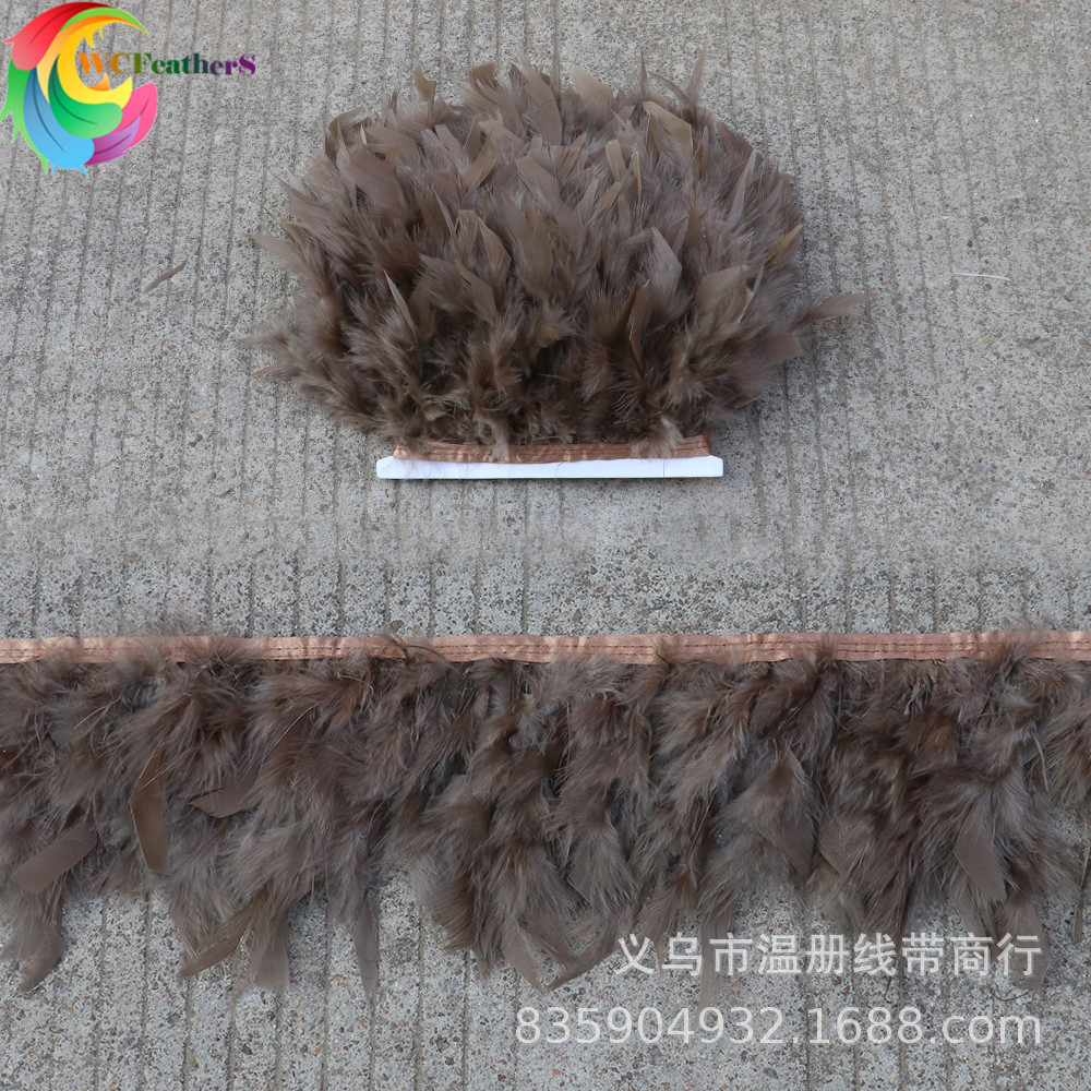 温册羽毛热卖火片布边创意多色火片布边演出服装辅料车载娃娃装饰详情图10