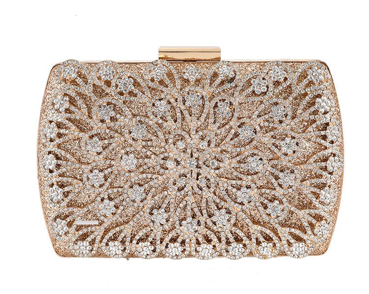 Luxury Diamond Handbag - Silver