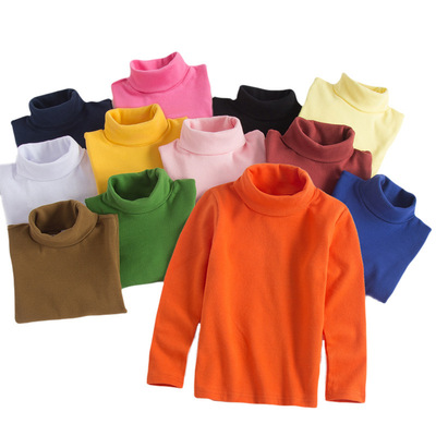 children High collar shirt men and women Children's clothing pure cotton Long sleeve Korean Edition Half a jacket Autumn and winter On behalf of