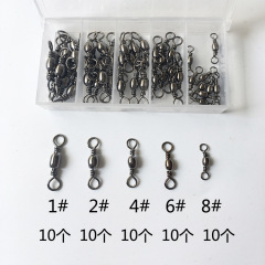 批發50件樽型轉小套盒快速釣魚魚鈎連接器路亞漁具小配件