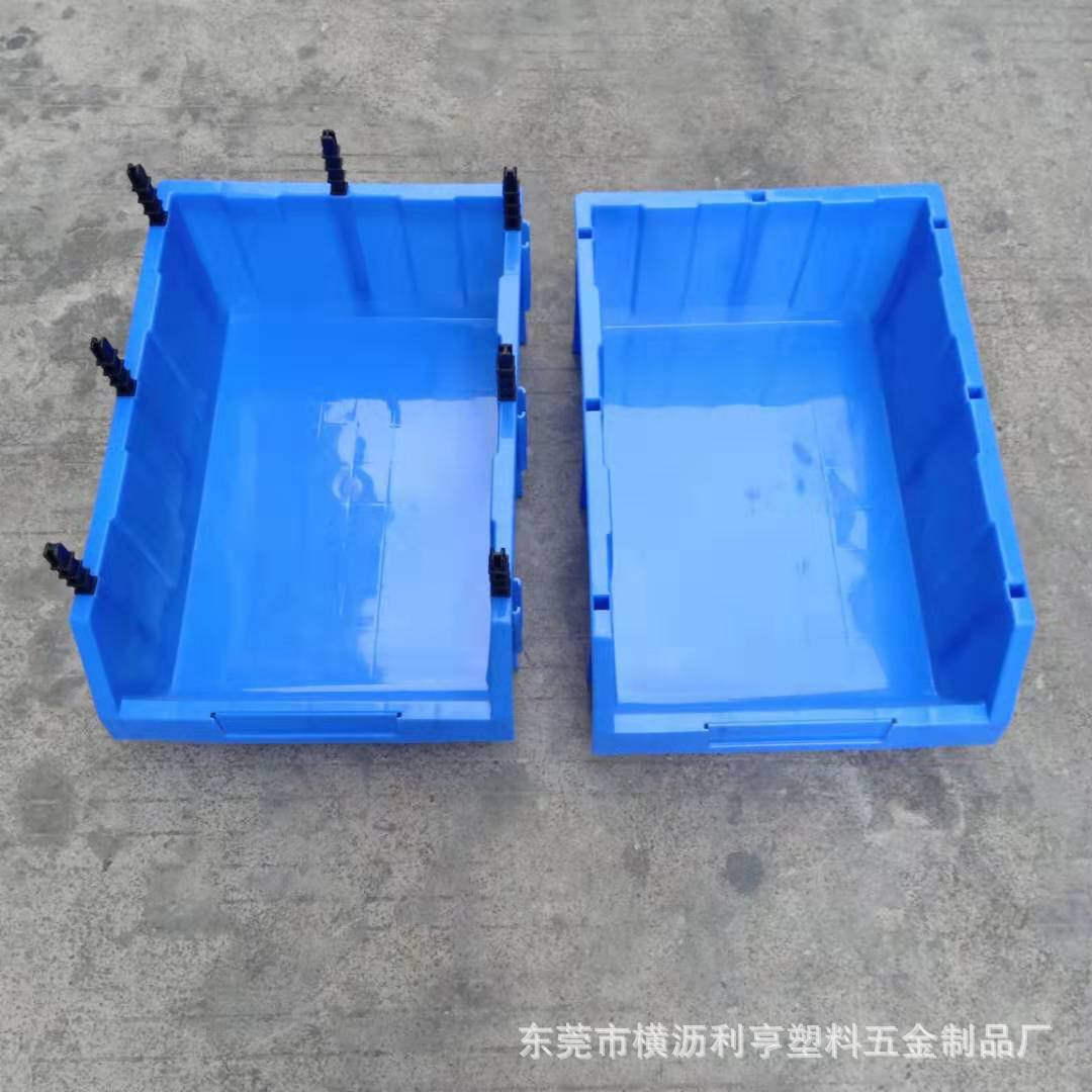 厂家直销全新料加厚斜口工具箱 塑料斜口零件盒 PE料周转仪表盒