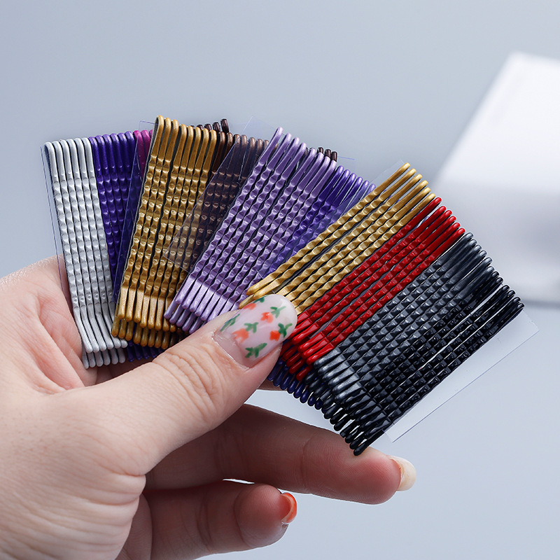 colour Word folder Simplicity Hairpin steel wire Card issuance the republic of korea colour Headdress create 101 Clamp the republic of korea Clip