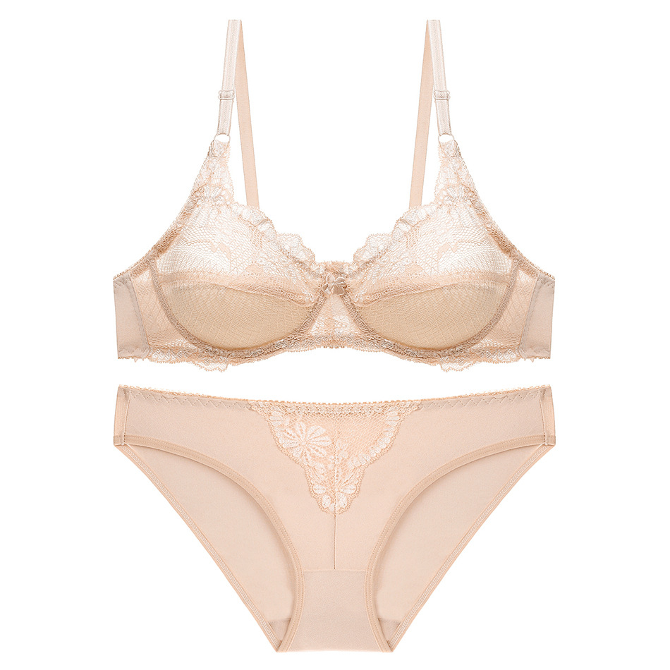 Sous-vêtements pour filles, ensemble de soutien-gorge ultra-fin, transparent, respirant, sexy, pour femmes_voghion.com