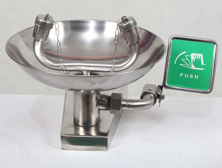 304不锈钢壁挂式洗眼器|壁挂式洗眼器 紧急洗眼器 冲淋洗眼器