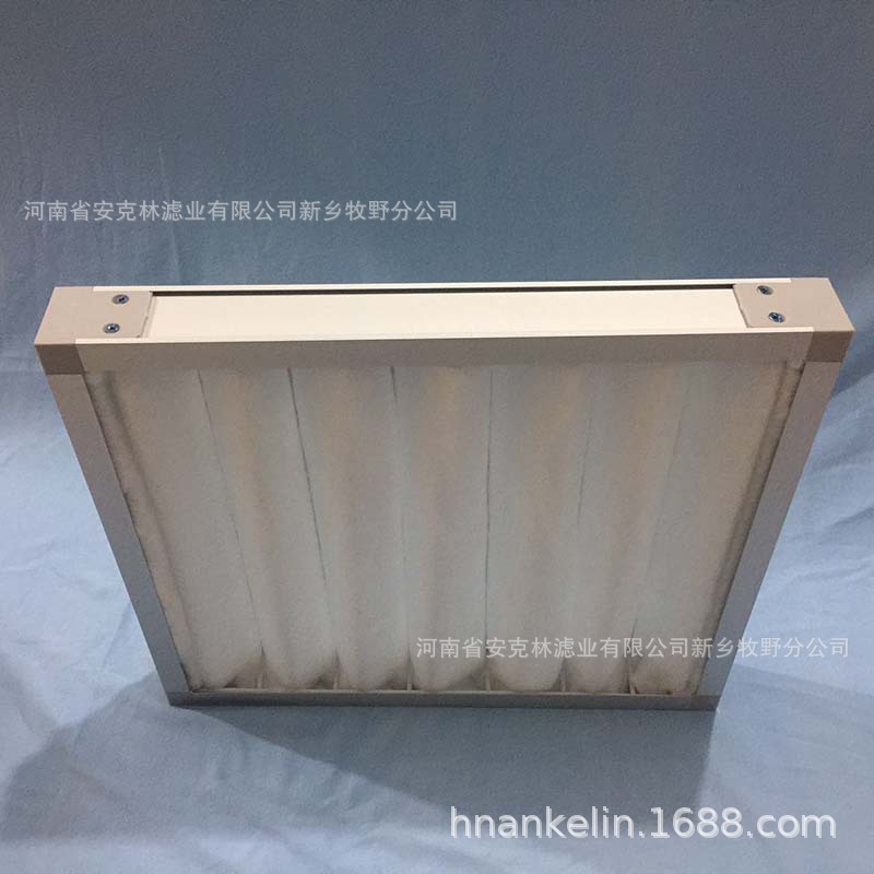 江苏浙江河南G4板式过滤器钢筋对扣支架初效过滤网粗效592*592*46