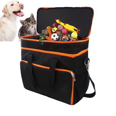 亚马逊新款宠物包外出单肩斜跨包狗狗粮收纳包狗用品 宠物手提包|ms