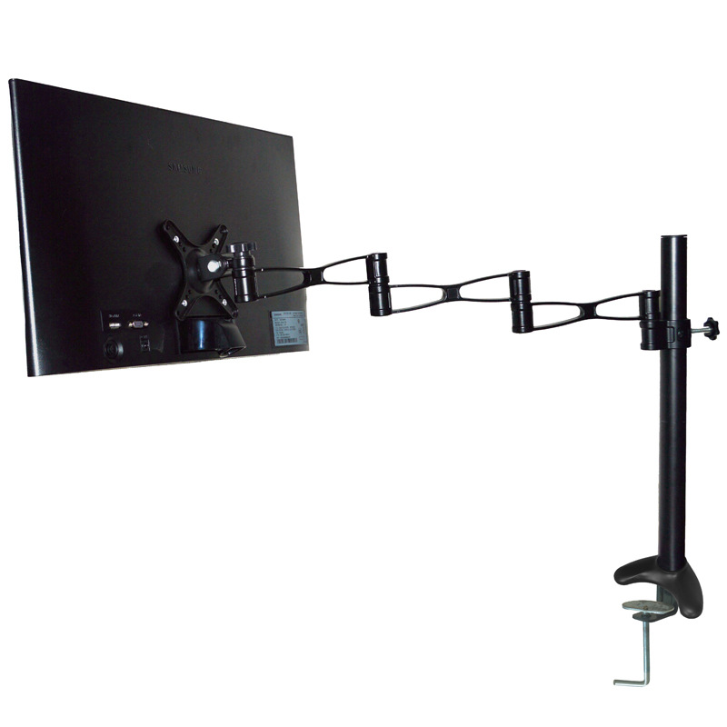 【工廠直銷】14-32寸萬向旋轉 多功能桌面顯示器支架鋁合金底座