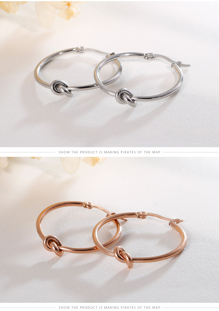 304 Stainless Steel Material PVD Coated 18K Gold Plated Geometric Titanium Steel Fashion Waterproof Non Tarnish Earrings