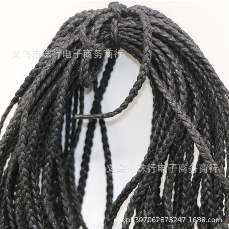 批发 编织绳三股蜡线编织绳子4mm棉蜡线编织线 服饰配件箱包带子