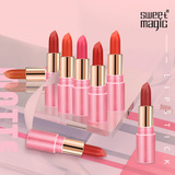 sweet magic Матовая помада, полупрозрачная растушевка, 8 цветов