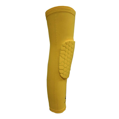 蜂窝防撞足蓝球护膝 锦纶莱卡护腿现货批发代客加工