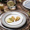 European -style glass bead -plated western dining dishes bull row salad dish dish Western banquet fancy platycies