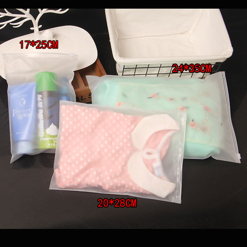 EVA clothing packaging bag leggings underwear socks zipper bag scarf frosted storage bag T-shirt bag jeans
