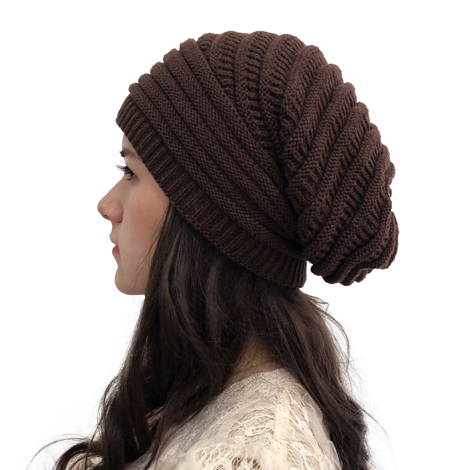 Mujeres Moda Raya Sin Alero Gorro De Lana display picture 5