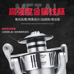 Kemailon ZEUS spinning wheel 14BB sea rod wheel full metal head no gap anti-corrosion lure wheel fishing line