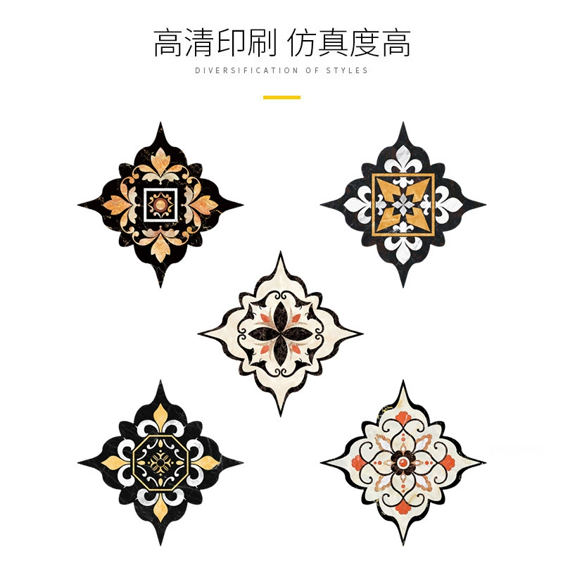 Self-Adhesive Tile Corner Decals, Waterproof Vinyl Floor Stickers, Diagonal Pattern (20/36 pcs)