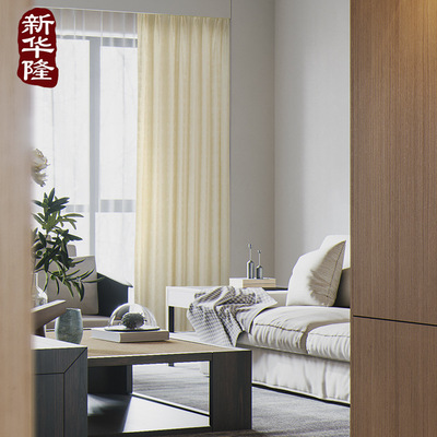 Silk like Jacquard weave Precise curtain finished product shading customized American style Light extravagance Northern Europe modern Simplicity a living room villa