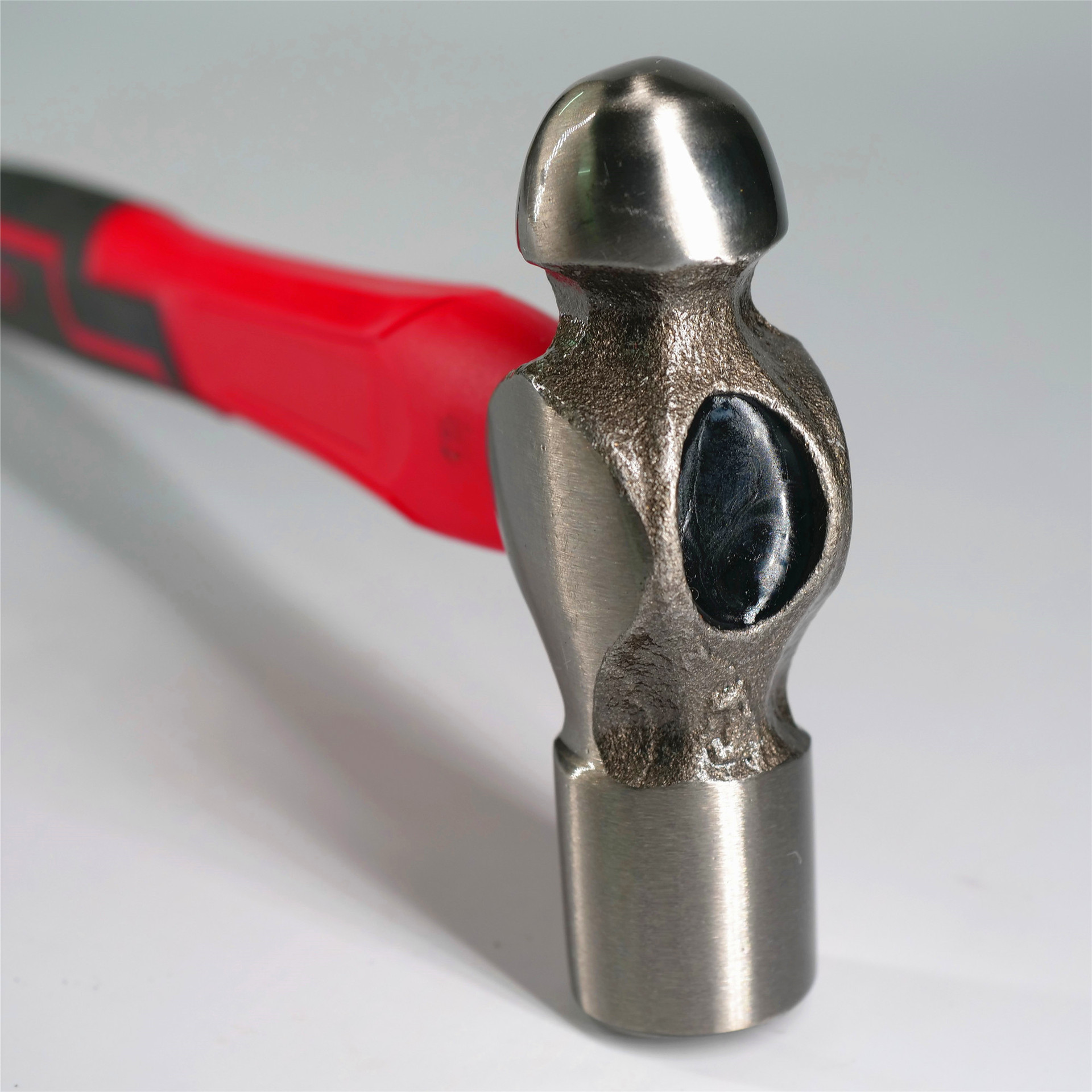 嘉信工具厂家直销 双色纤维柄1-2LB减震圆头锤 铁锤 奶头锤榔头锤