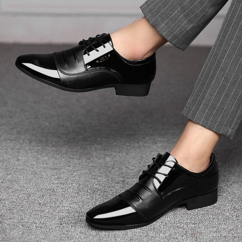 Men's Leather Shoes  New Large Size Casual Business Formal Shoes for Men Universal Wedding Shoes Dropshipping One Piece