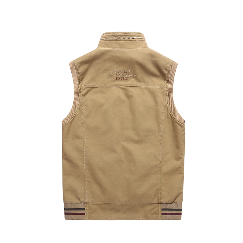 Venta al por mayor transfronteriza 9855 chaleco casual de los hombres Chaleco de algodón de doble cara Chaleco de doble cara