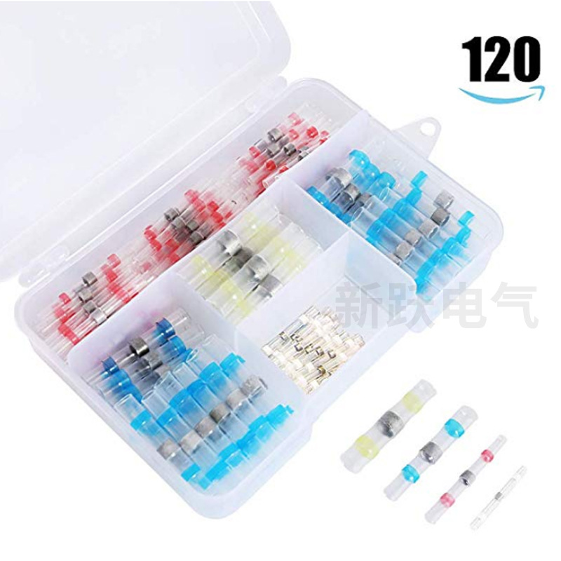 跨境货源120pcs热缩防水绝缘焊锡端子厂家直供焊锡管系列组合端子