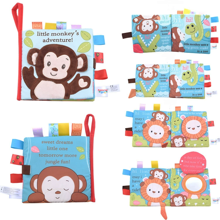 Объёмная тканевая книжка-игрушка, раннее развитие, не рвётся