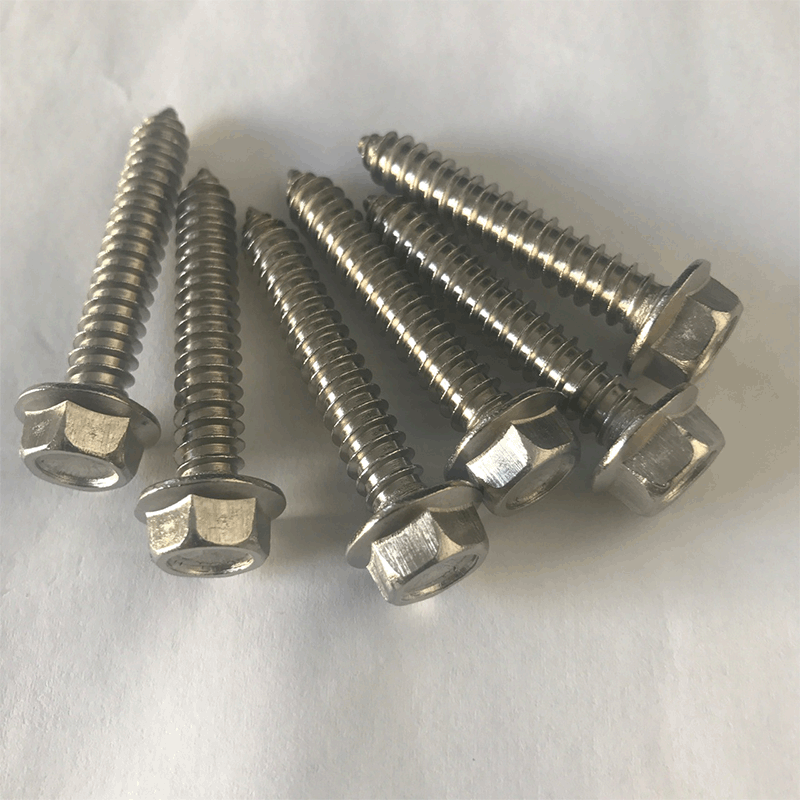 现货供应高品质不锈钢材质外六角凹穴带垫自攻螺丝