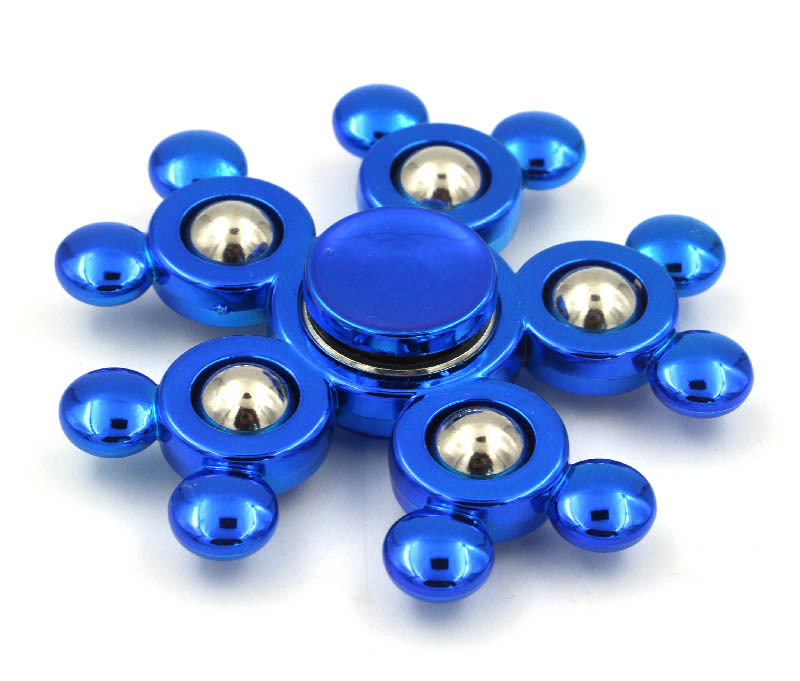 Kunststoff Beschichtung Fünf/sechs/acht Perlen Fidget Spinner Druck Reduktion Spielzeug display picture 3