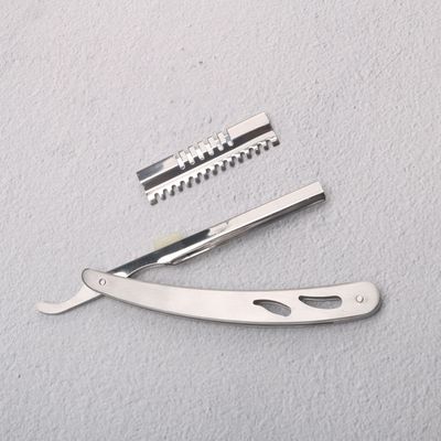 老式手动剃须刀架 不锈钢刮胡刀 修眉刀