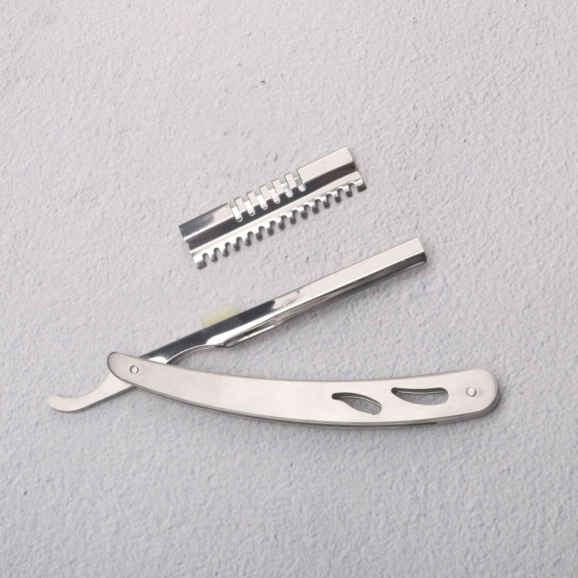 老式手动剃须刀架 不锈钢刮胡刀 修眉刀