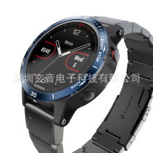 适用佳明Garmin Fenix5刻度金属表圈 竞速保护圈 蚀刻数字表壳