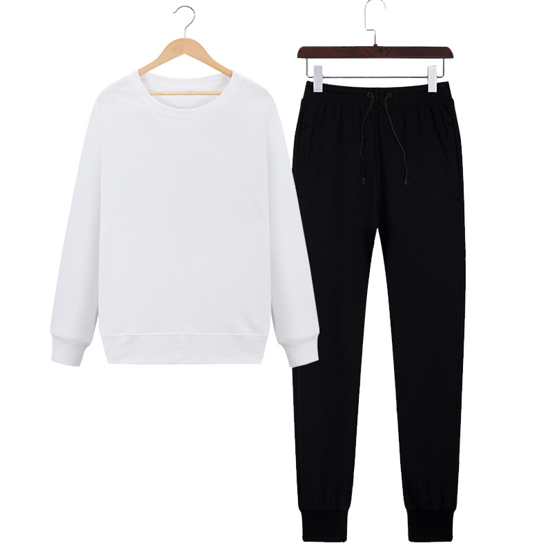 Blank Sweat Wholesale Camp Pure Autumn and Winter Crewneck Suit Winter Camp Sweat Print Customization