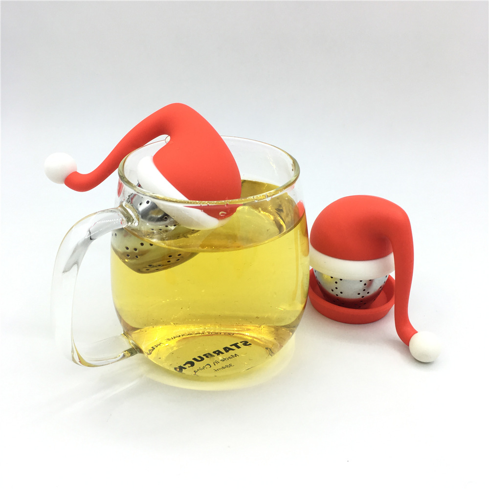 圣诞帽茶漏 Christmas hat tea infuse