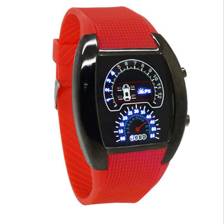 Simple Style Solid Color Buckle Electronic Men's Watches display picture 6