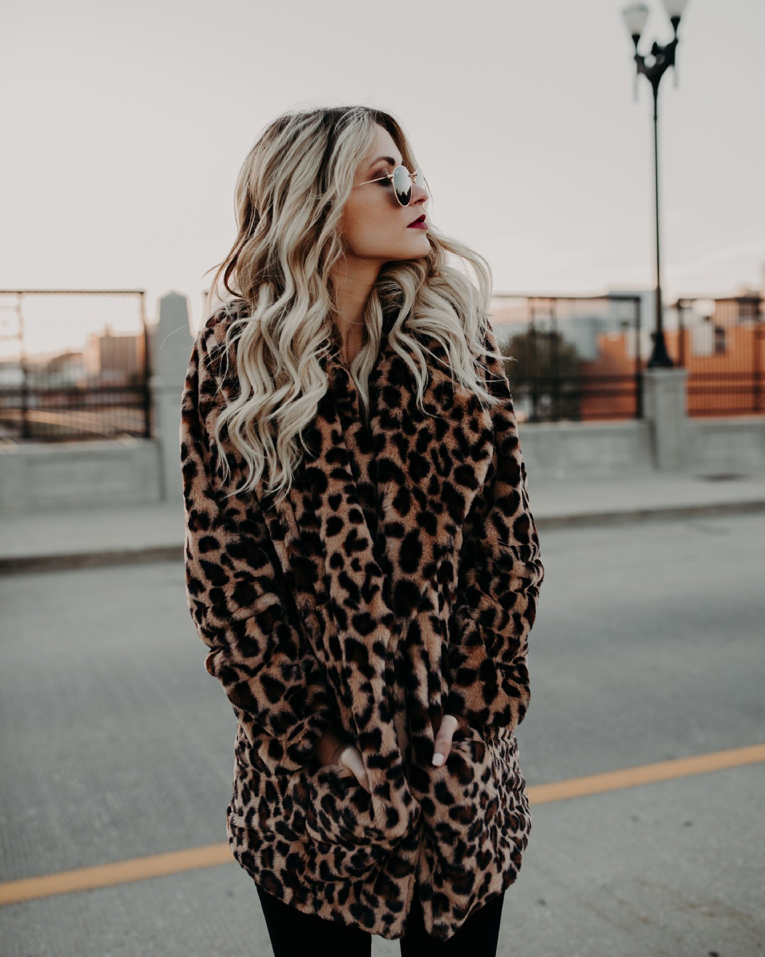 2018 Women's Wear New European And American Lapel Leopard Print Imitation Fur Coat Thickened Autumn And Winter Coat