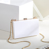 Box, small bag, fresh one-shoulder bag, chain, 2023 collection, Korean style, chain bag