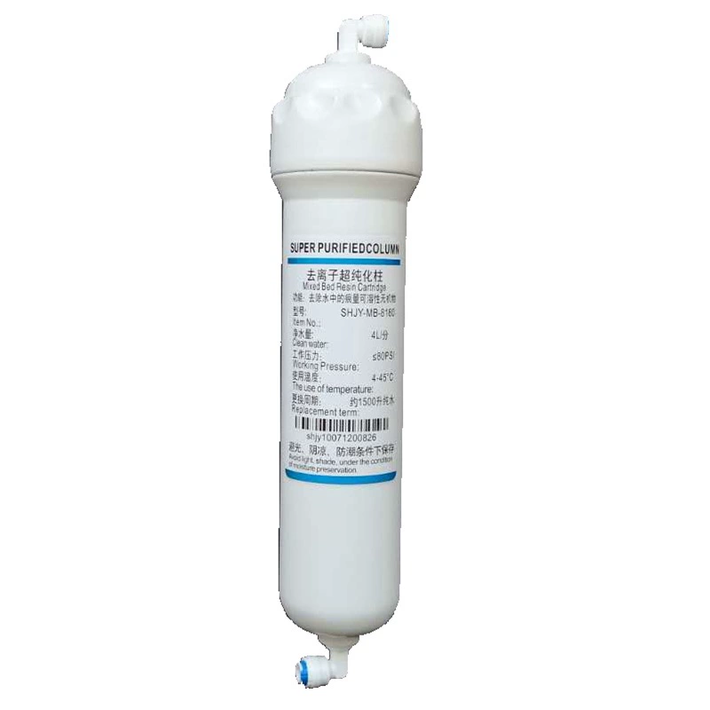 Смола со смешанным слоем 10 дюймов очищенной колонки фильтрующий элемент 18. МВт UP деионизированной медицинской аналитической лаборатории с низким содержанием органических веществ