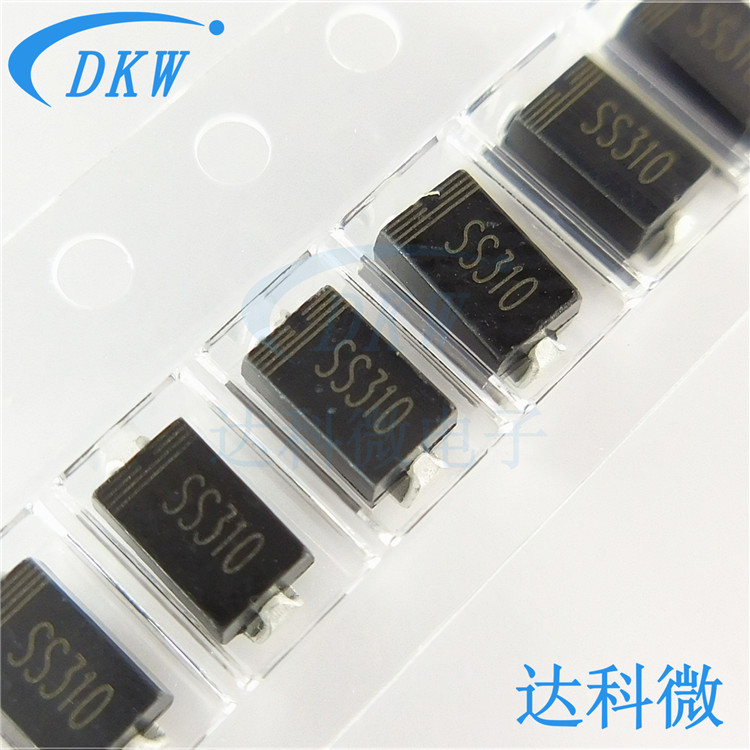 SS310 丝印：SS310 DO214AC/SMA 3A 100V肖特基二极管 全新现货