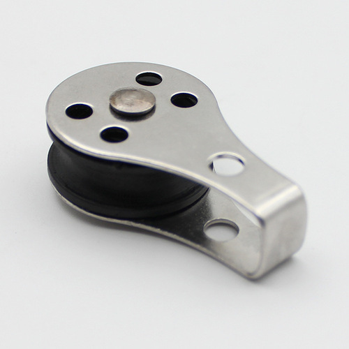 Manufacturer supplies cross-border Amazon nylon pulley rubber boat rowing sailboat pulley stainless steel marine pulley