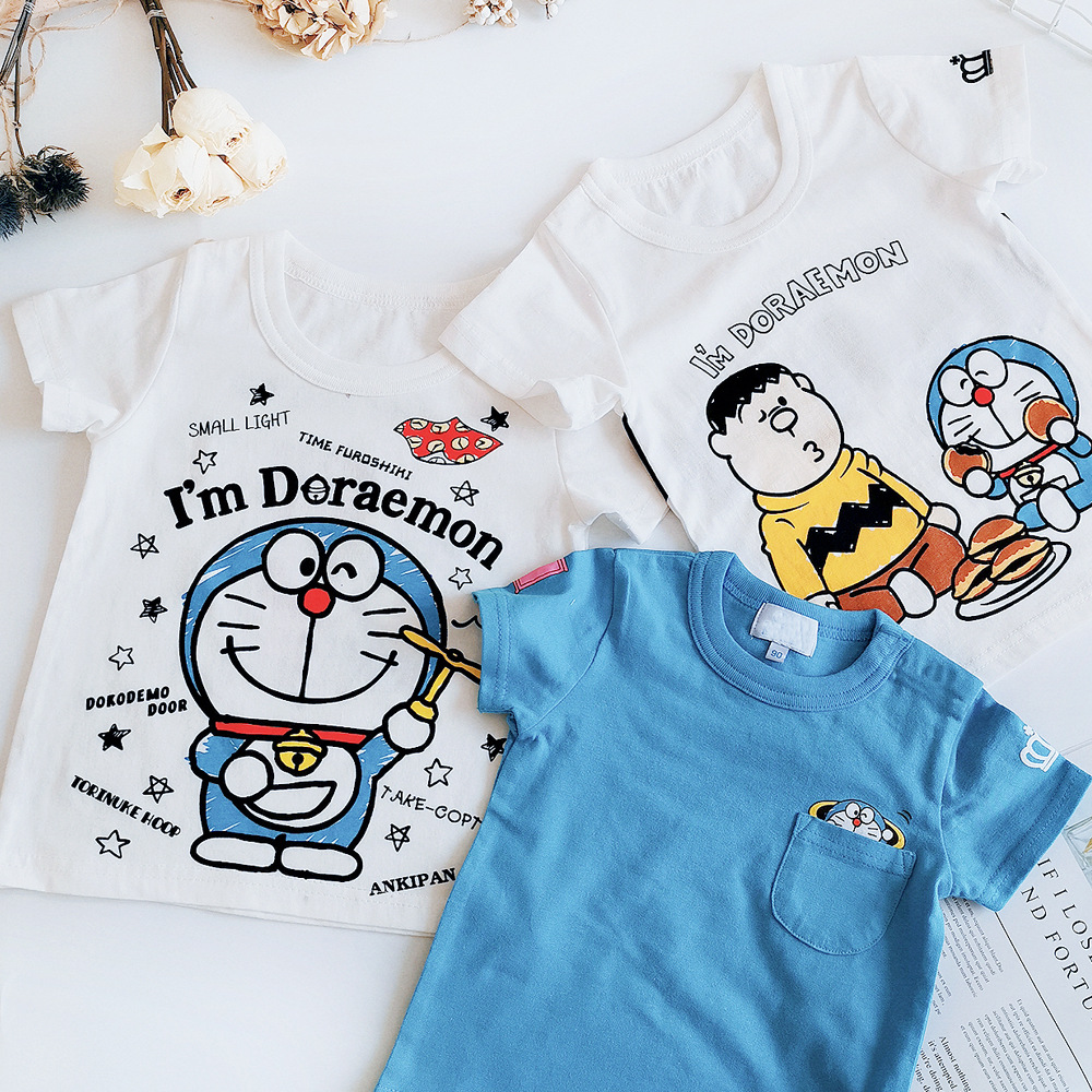 2019男女童短袖T恤 夏純棉童裝新款 韓版外貿中小童上衣打底衫