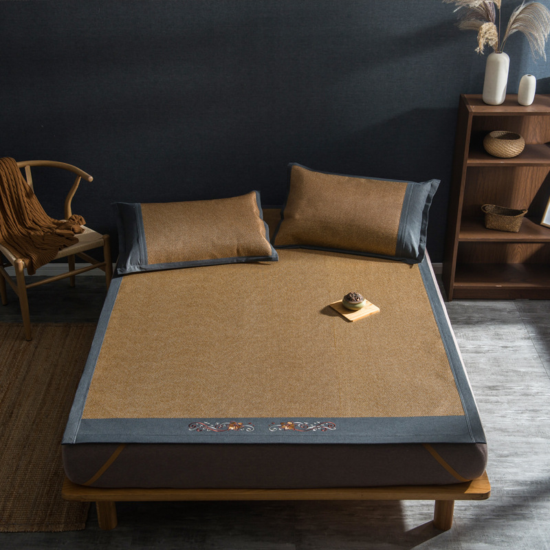 2019 New Iceberg Mat Carbonize Borneol summer sleeping mat Three 1.5m/1.8m Bed Cross border One piece On behalf of