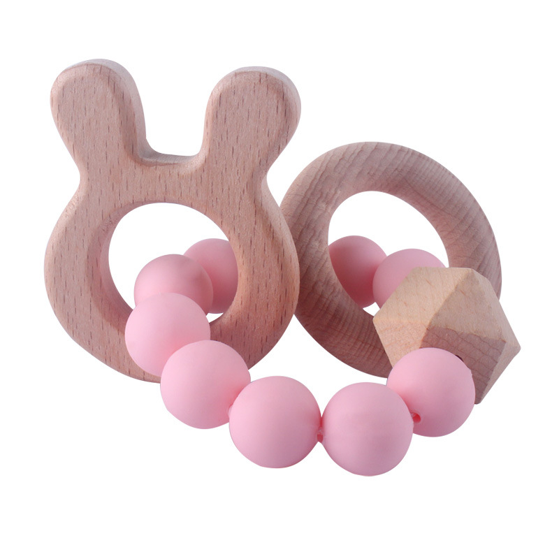 Bebé de haya juguete mordedor bebé silicona mordedura pegamento bebé molar dibujos animados mordedor suministros maternos e infantiles